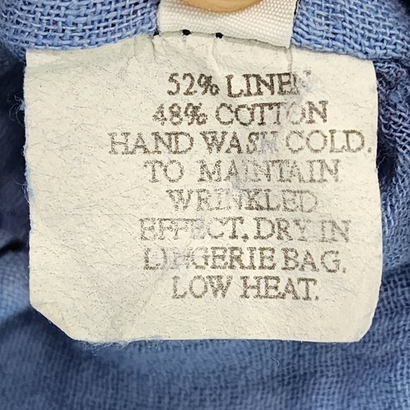 Cynthia Ashby Women's Gauze Asymmetrical Lagenlook Button Front Shirt - M - Picture 8 of 8